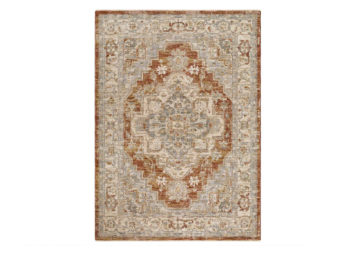 NEW! STYLE SELECTIONS Loomed Rust Rectangular Indoor Rug