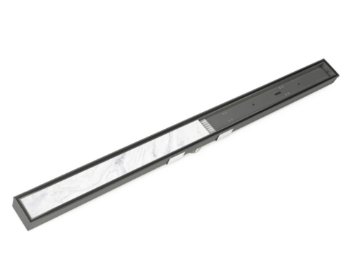 NEW! INFINITY DRAIN 48" Site Sizeable Stainless Steel Linear Drain Kit with Tile Insert in Gunmetal Model # S-LTIFAS6548